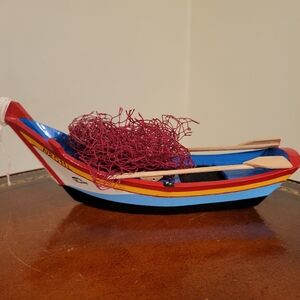 Wooden Fishing Boat / Handmade In Portugal
